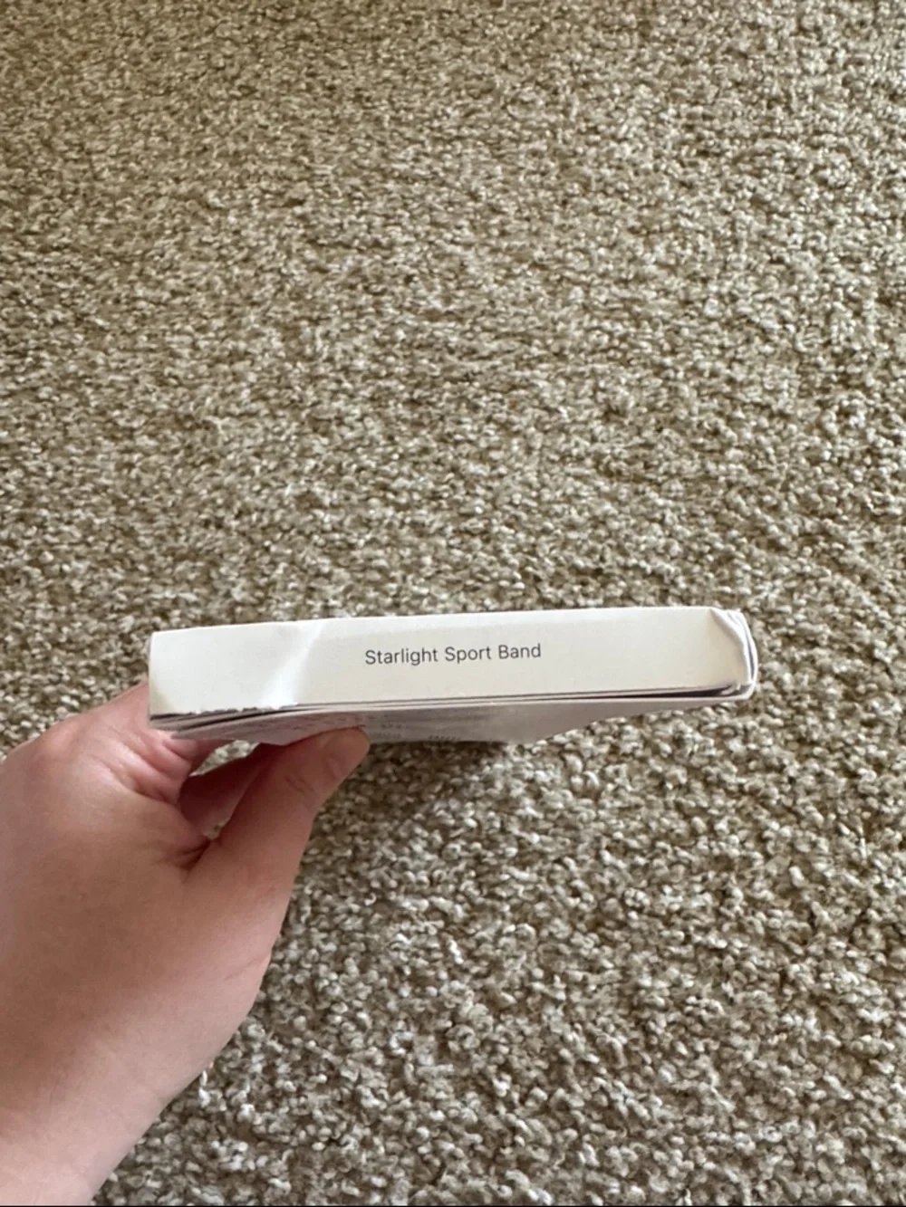 New never opened - Apple Watch Silicone Sport Band - starlight
